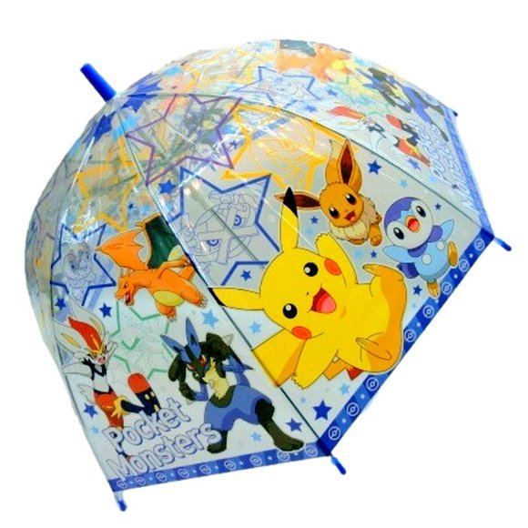 NWT Pokemon Unisex Vinyl Jumpstart Stick Umbrella . 55cm - Picture 2 of 9